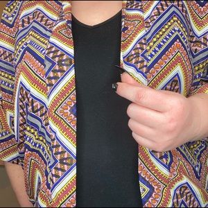 Fun & Flirt Flowy Patterned Mini Kimono Cover Up